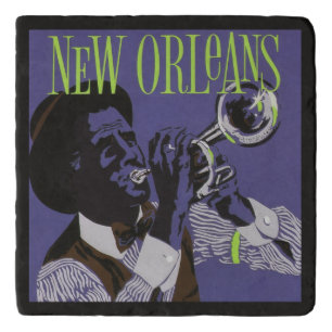 New Orleans Music stone trivet