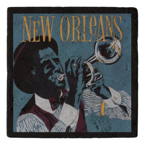 New Orleans Music stone trivet