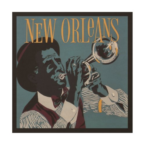 New Orleans Music wood wall art