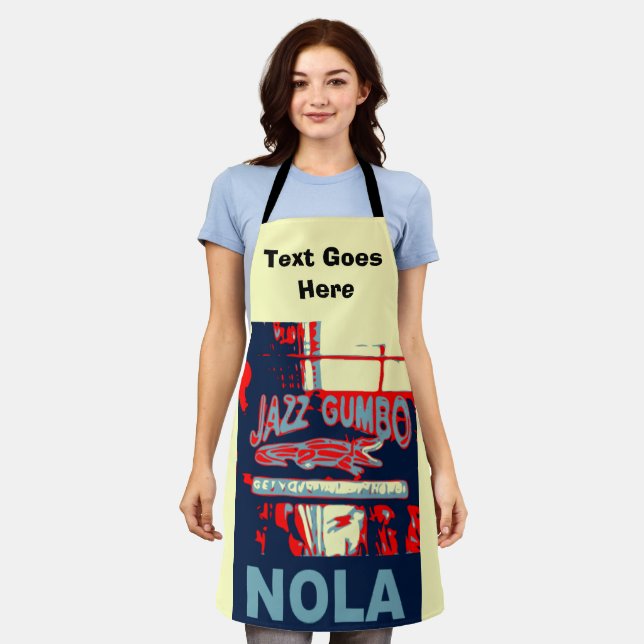 New Orleans Neighborhoods, add text, Apron (Worn)