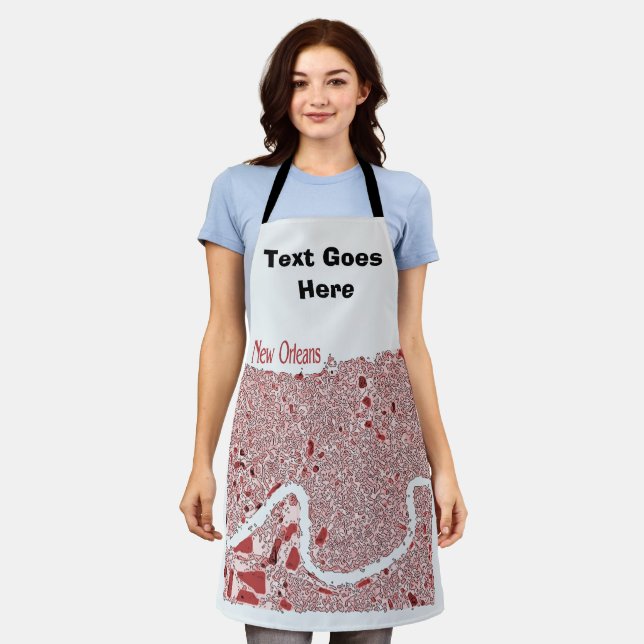 New Orleans Neighborhoods, add text, Apron (Worn)