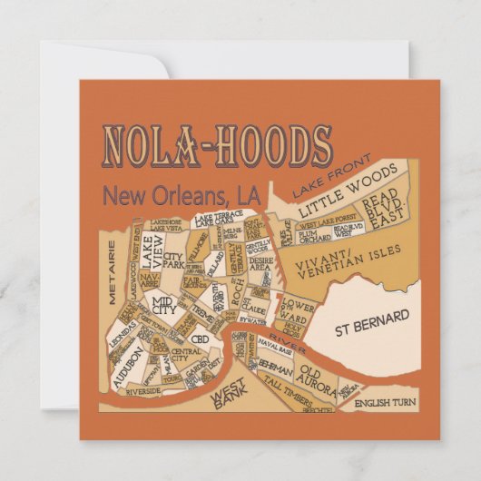 New Orleans Neighborhoods Map, NOLA_HOODS (Front)