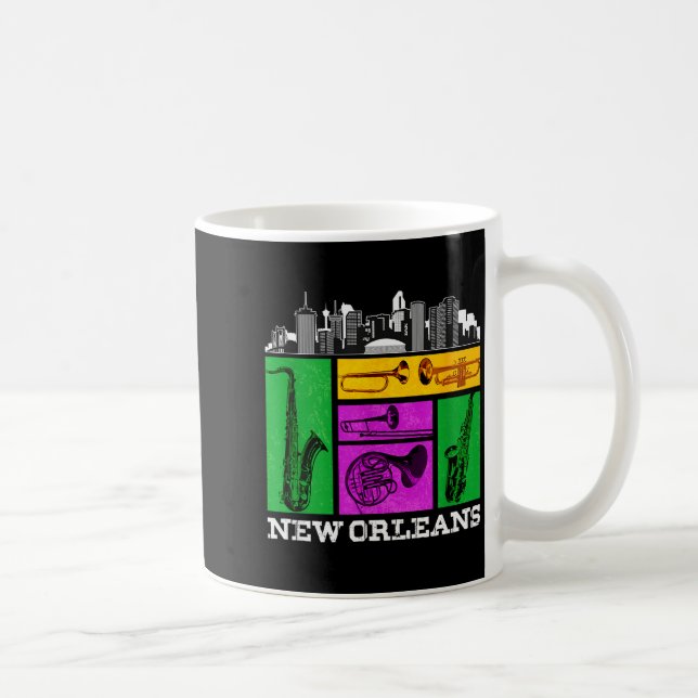 New Orleans, Nola And The Big Easy Men, Women And  Coffee Mug (Right)