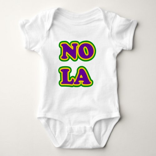 New Orleans NOLA Baby Bodysuit