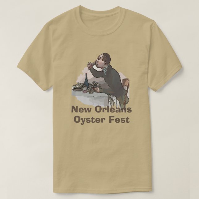New Orleans Oyster Festival T-Shirt (Design Front)