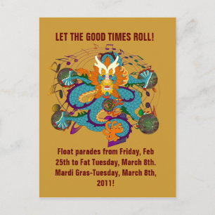 New Orleans Party Invitation Postcard