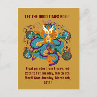 New Orleans Party Invitation Postcard