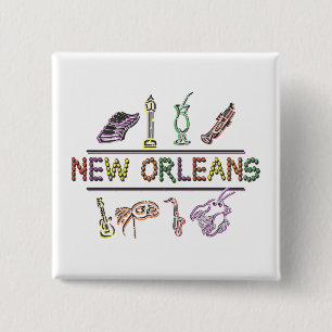 New Orleans Pinback Button