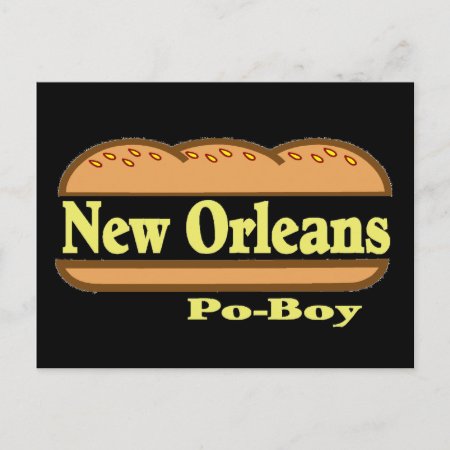New Orleans Po Boy Postcard