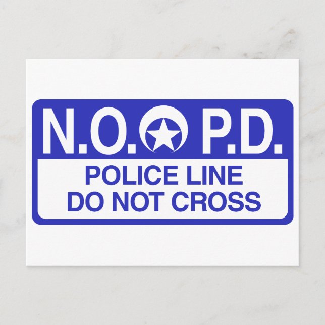 New Orleans Police Postcard (Front)