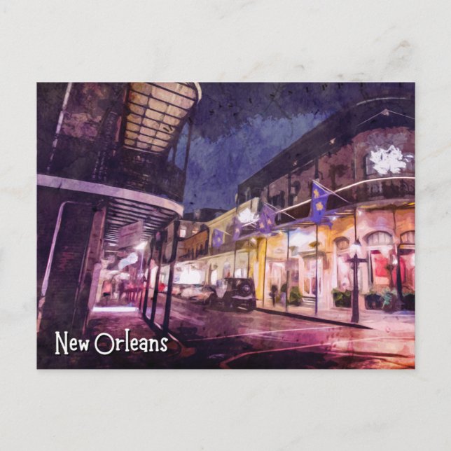 New Orleans Postcard Downtown (Front)