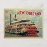 New Orleans Postcard Louisiana River Boat Vintage