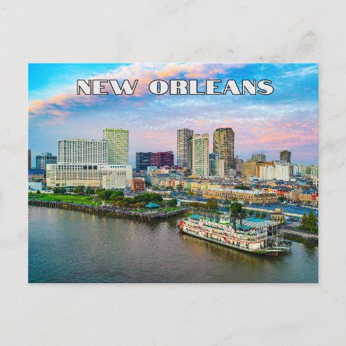 New Orleans Postcard Travel Souvenir