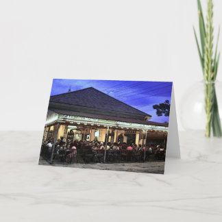 New Orleans Restaurants Coffee Shop Card