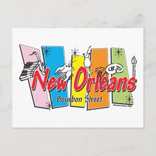 New_Orleans_Retro Postcard