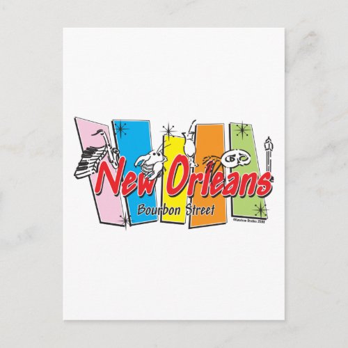 New_Orleans_Retro Postcard