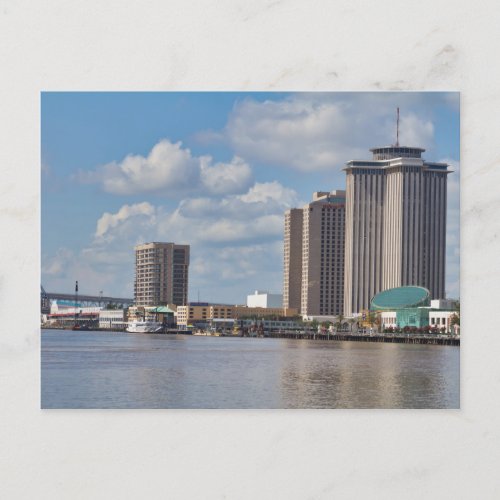 New Orleans Riverwalk Skyline Postcard