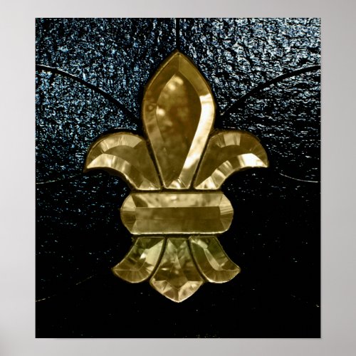 New Orleans Saints Logo Fleur De Lis Poster