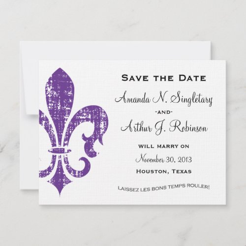 New Orleans | Save the Date | Purple