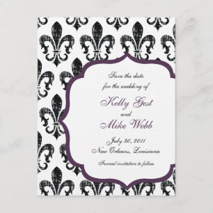 New Orleans Save the Date - Purple
