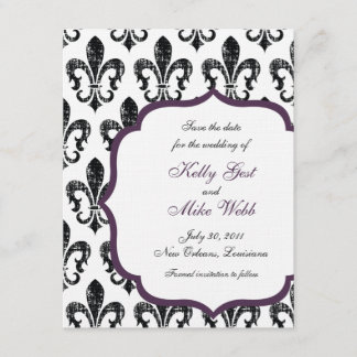 New Orleans Save the Date - Purple