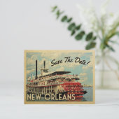 New Orleans Save The Date Vintage Postcards (Standing Front)