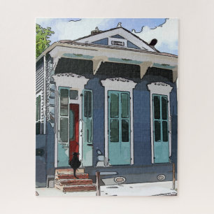 New Orleans Shot Gun House Jigsaw Puzzle