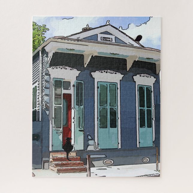 New Orleans Shot Gun House Jigsaw Puzzle (Vertical)