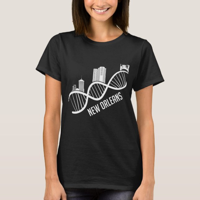 New Orleans Skyline City Louisiana Funny Gift T-Shirt (Front)
