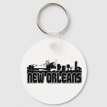 New Orleans Skyline Keychain by TurnRight at Zazzle