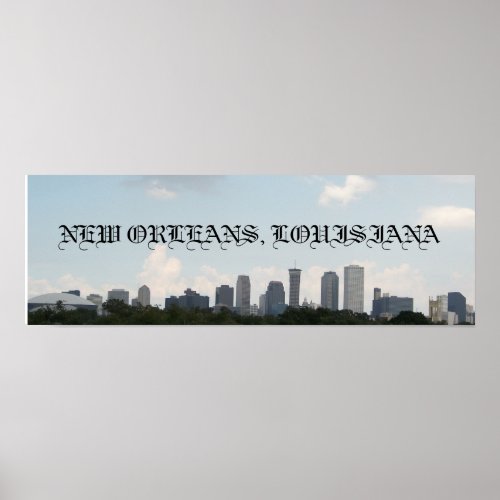 New Orleans Skyline Poster