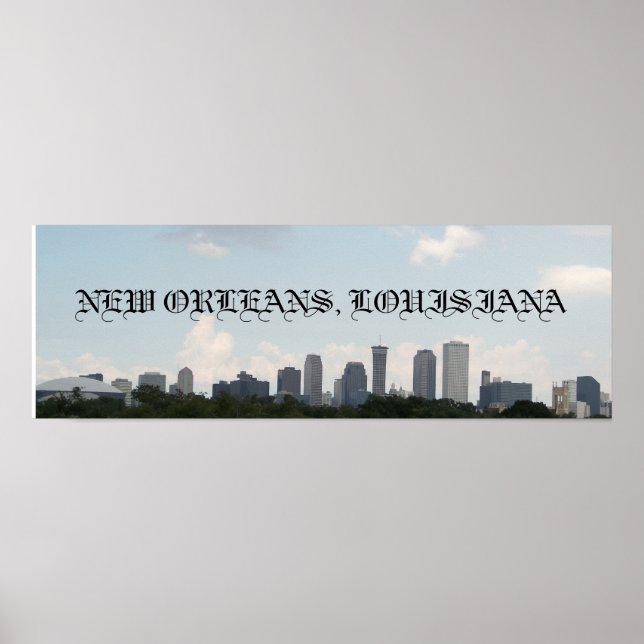New Orleans Skyline Poster (Front)