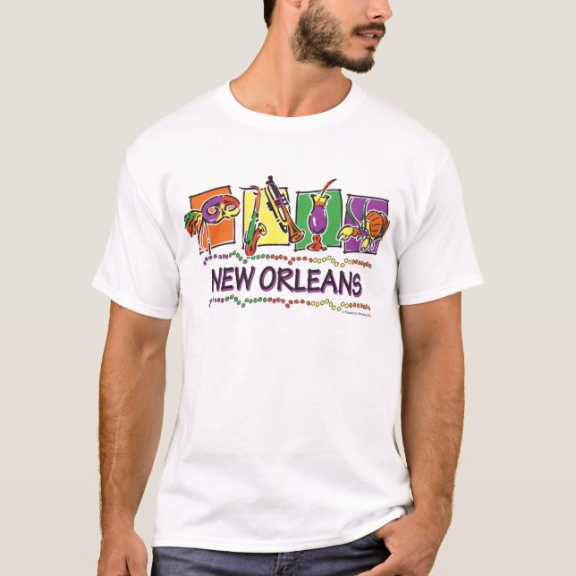 NEW-ORLEANS-SQUARES-eps copy T-Shirt (Front)