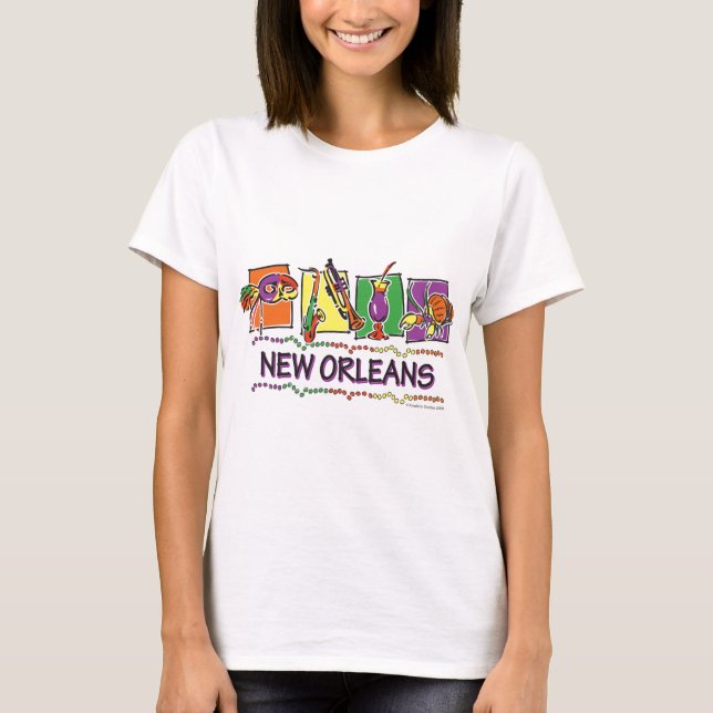NEW-ORLEANS-SQUARES-eps copy T-Shirt (Front)