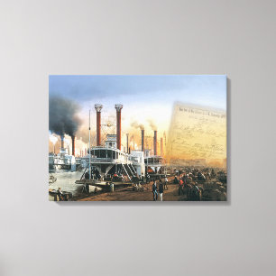 New Orleans Steamboat Canvas Print