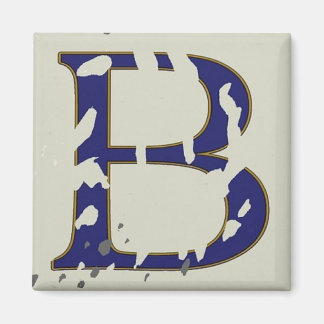 New Orleans Street Blue Letter Tile "B" Magnet
