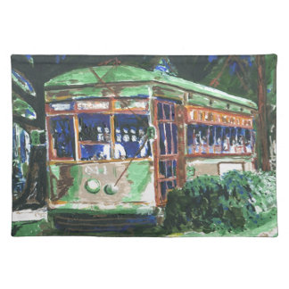 New Orleans Street Car Cloth Placemat