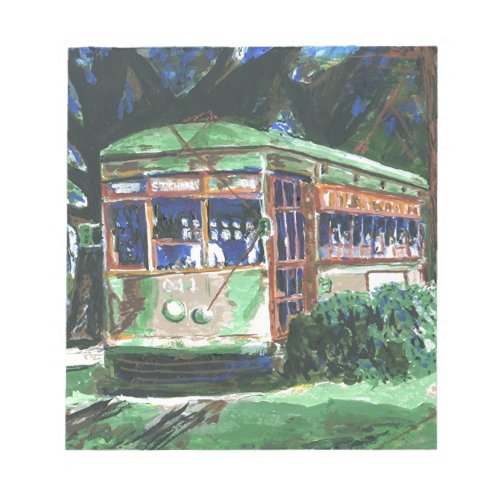 New Orleans Street Car Notepad
