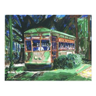 New Orleans Street Car Postcard
