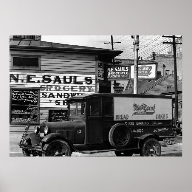 New Orleans street corner Poster (Front)