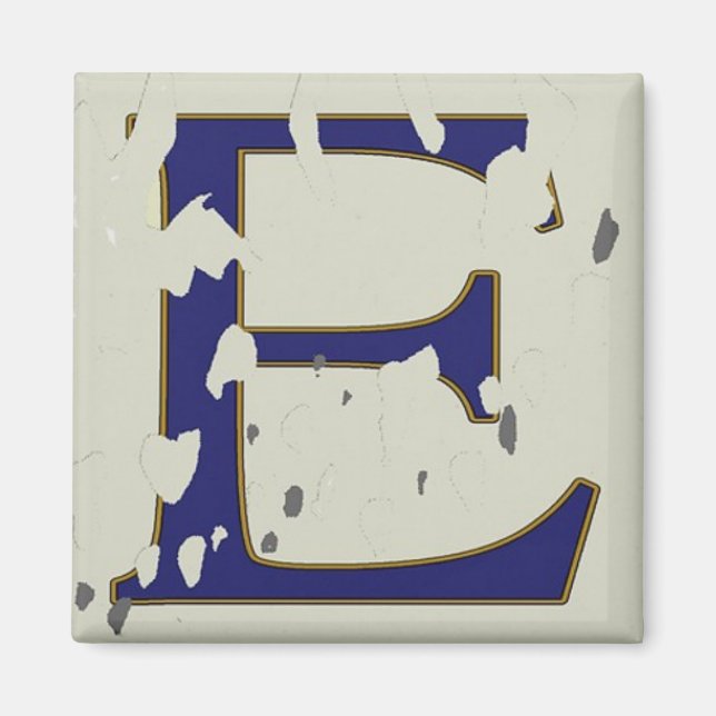 New Orleans Street Letter Tile "E" Magnet (Front)