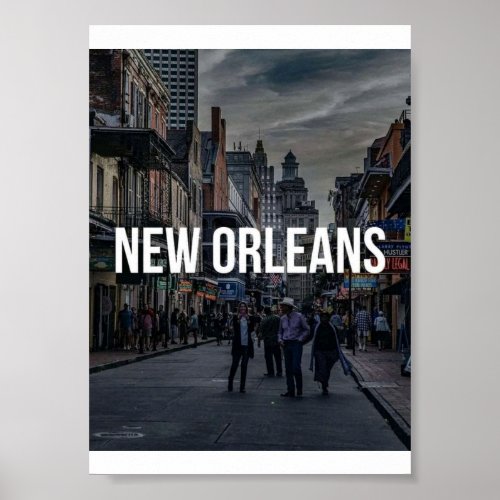 New Orleans Street Scene Art Print | Vibrant Citys