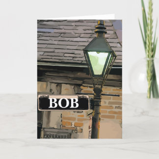 New Orleans Street Sign, edit name Card