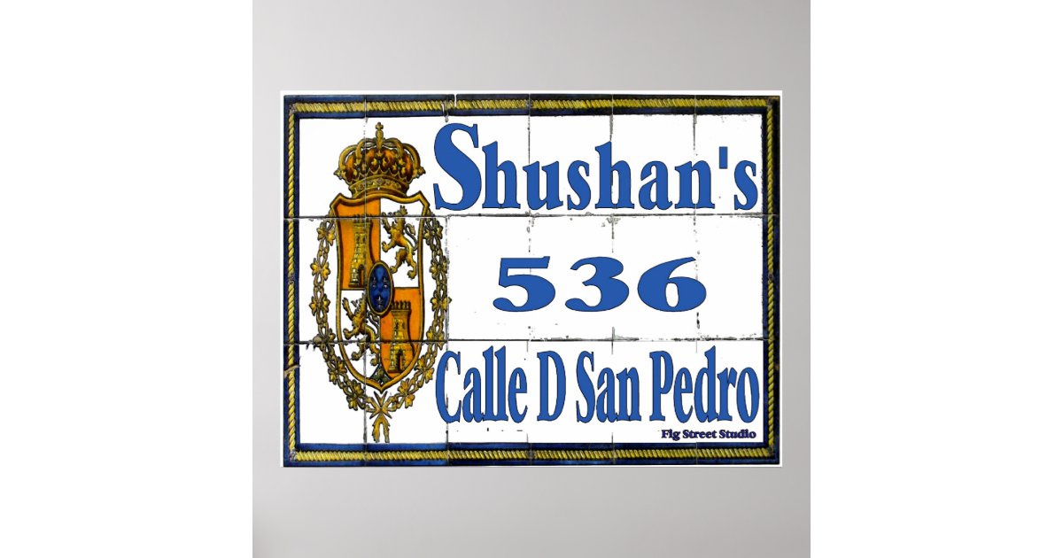 New Orleans Street Tile Mural Signs