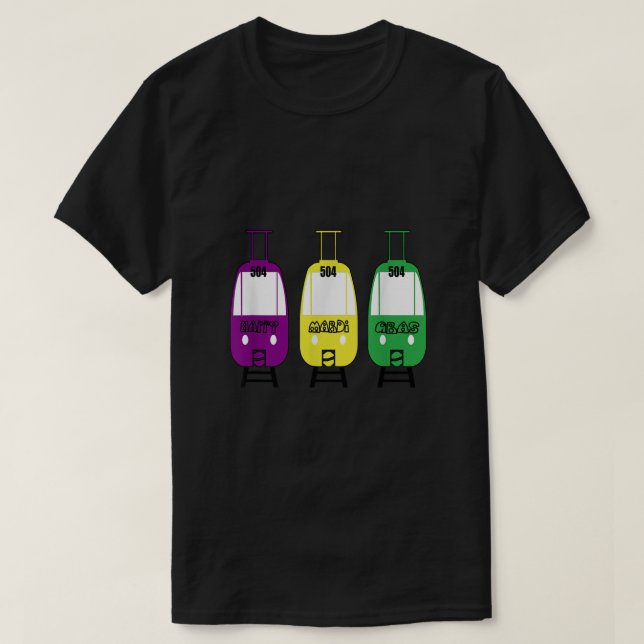 New Orleans StreetCar 504 T-Shirt (Design Front)