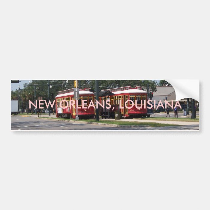 New Orleans Streetcar Bumper Sticker