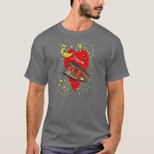 New Orleans Streetcar Desire Crescent Moon T_Shirt