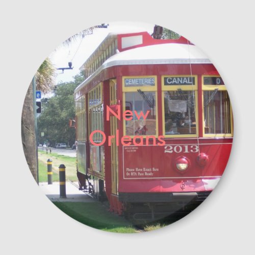 New Orleans Streetcar Magnet