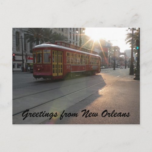 New Orleans Streetcar Postcard