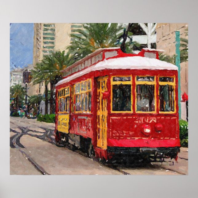 New Orleans Streetcar Print (Front)